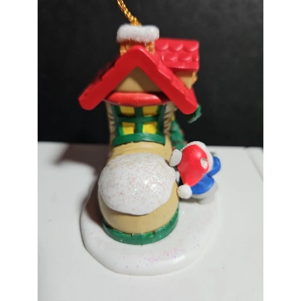 Westmar Vintage 1997 Christmas Mouse Boot Shoe‎ House Ornament - 3